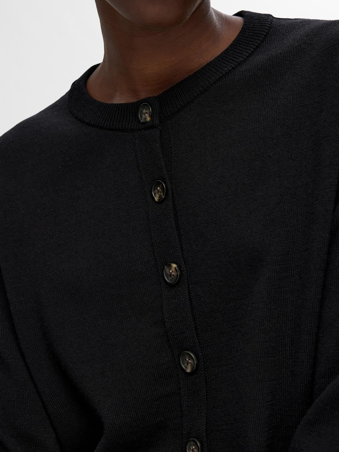 Hella Ls Knit Cardigan - Black