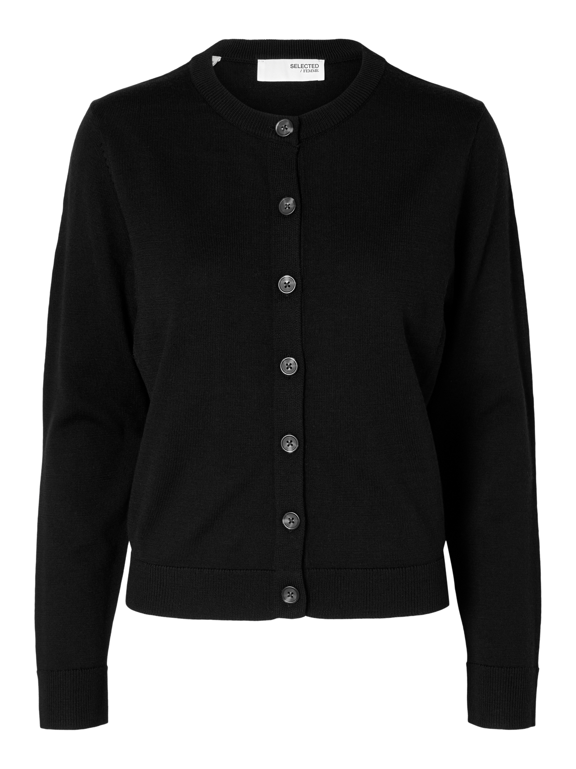 Hella Ls Knit Cardigan - Black