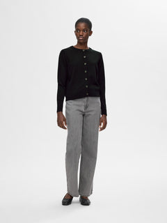 Hella Ls Knit Cardigan - Black