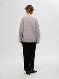 Alva Ls Knit Cardigan - Steel Gray Birch