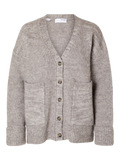 Alva Ls Knit Cardigan - Steel Gray Birch