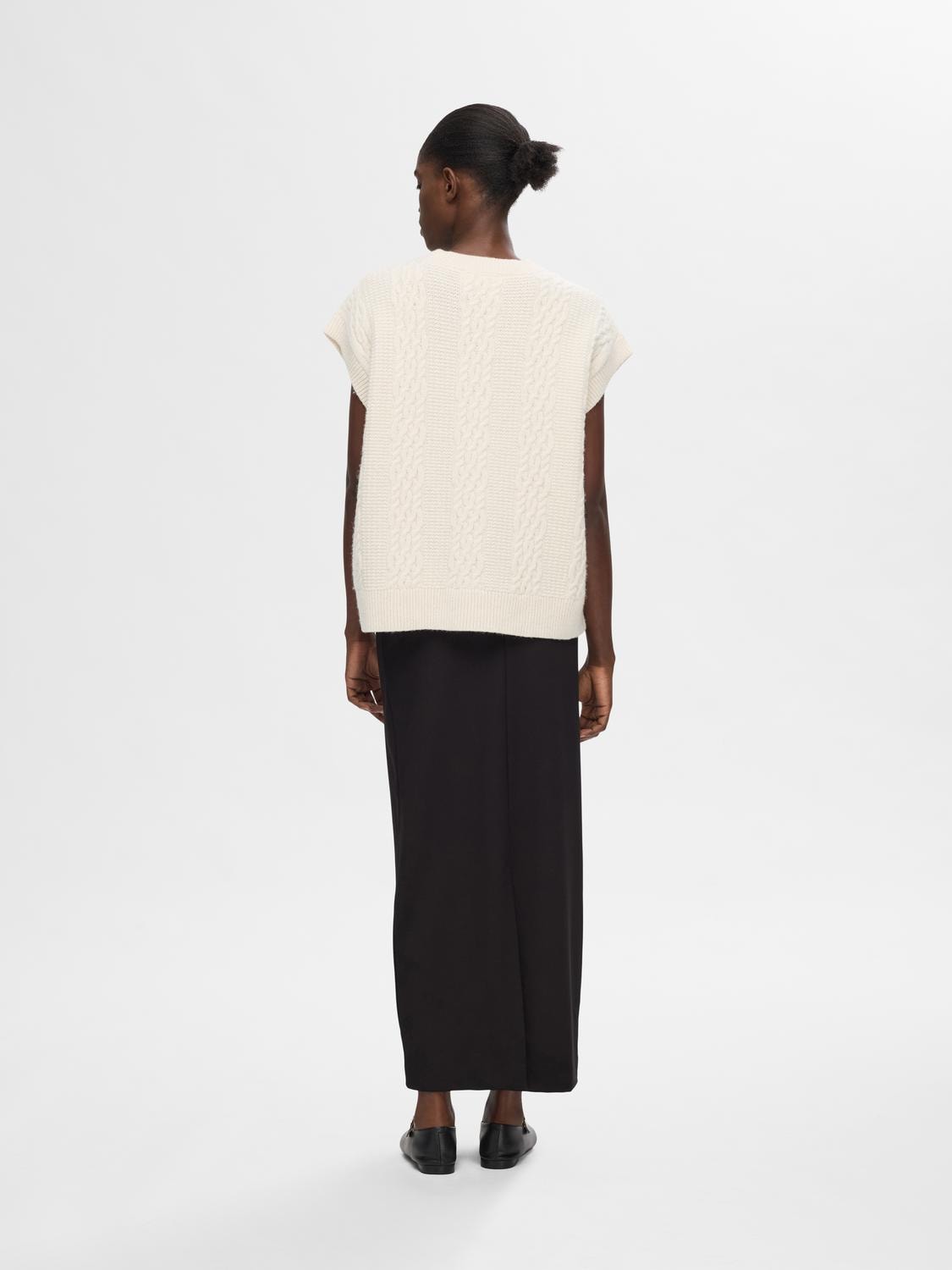 Elina Marie Knit Vest - Birch