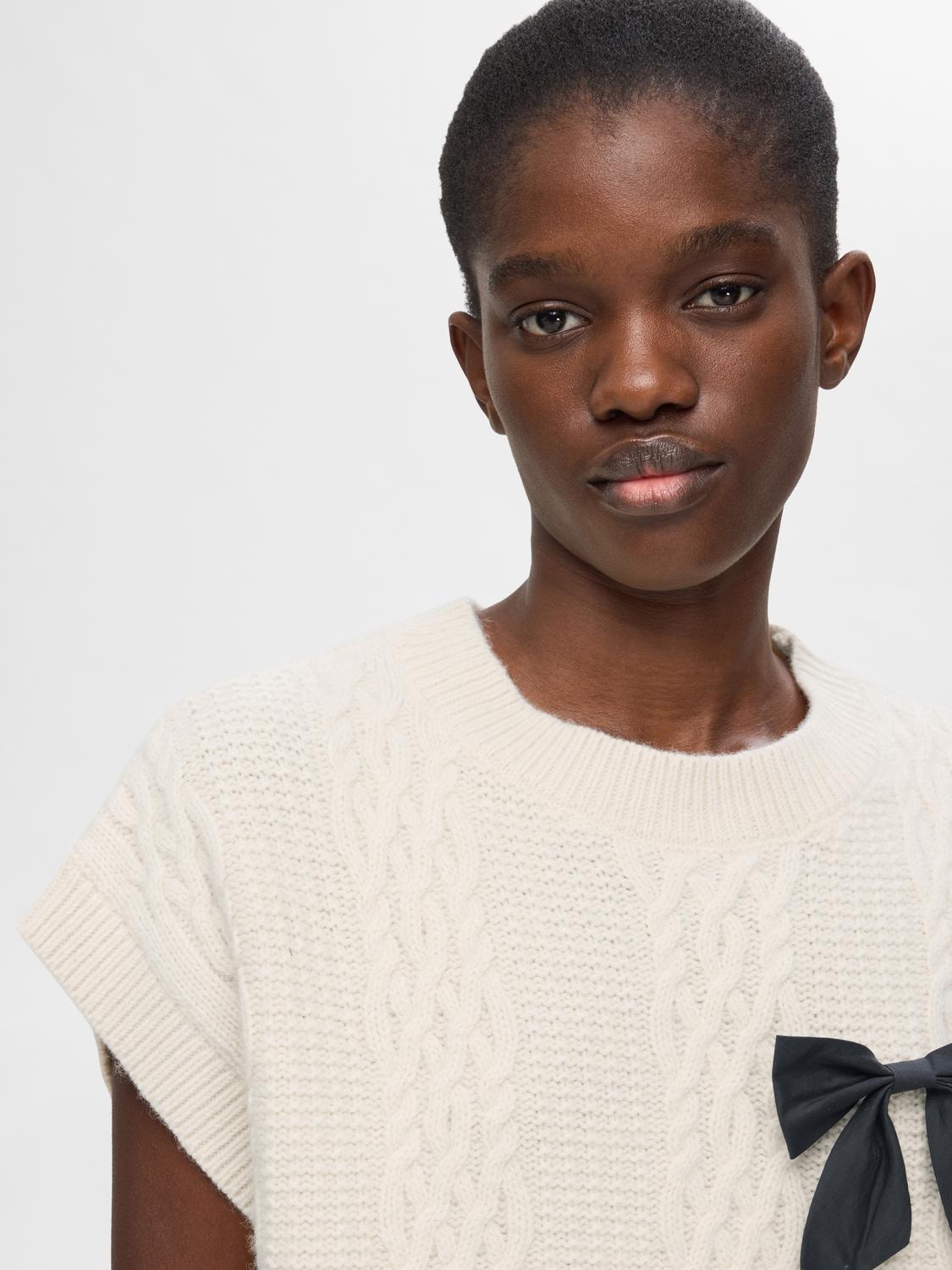 Elina Marie Knit Vest - Birch