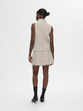 Emili Sl Knit High Neck Top - Dove Birch