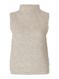 Emili Sl Knit High Neck Top - Dove Birch