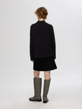 Cille Cashmere Blend High Neck - Svart