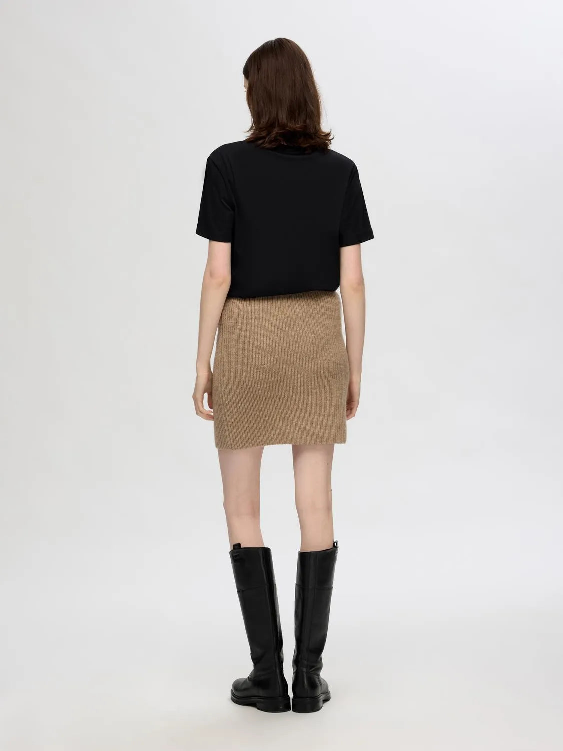 Mary Short Knit Skirt - Irish Cream