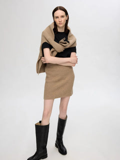 Mary Short Knit Skirt - Irish Cream