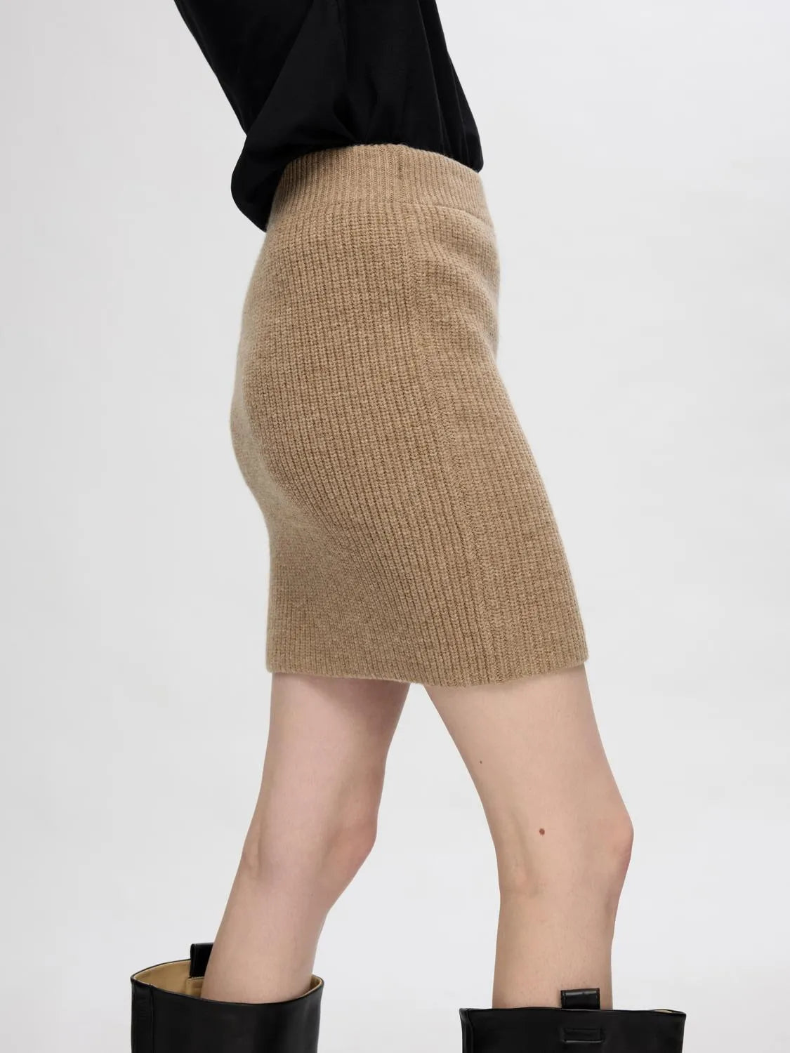 Mary Short Knit Skirt - Irish Cream