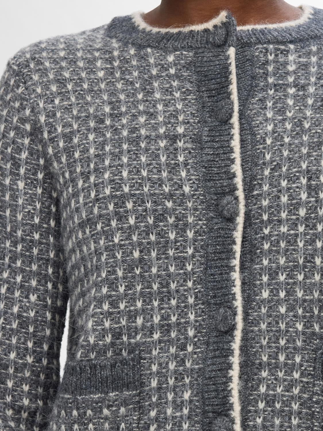 Sine Ls Knit Cardigan - Volcanic Ash Birch