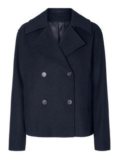 Alma Short Wool Jacket - Dark Sapphire