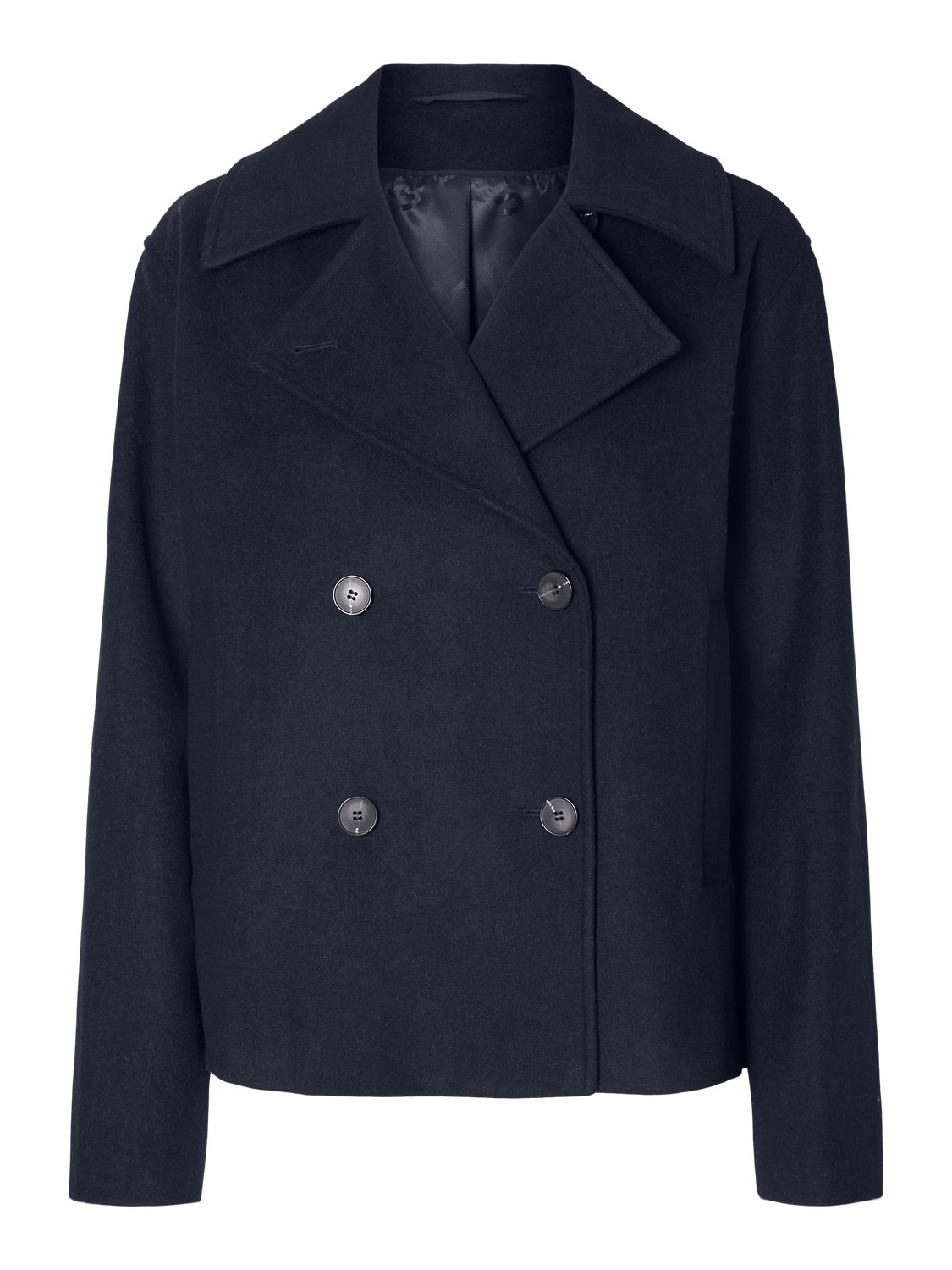 Alma Short Wool Jacket - Dark Sapphire