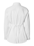 Kenna Ls Bold Sholder Shirt B - Bright White