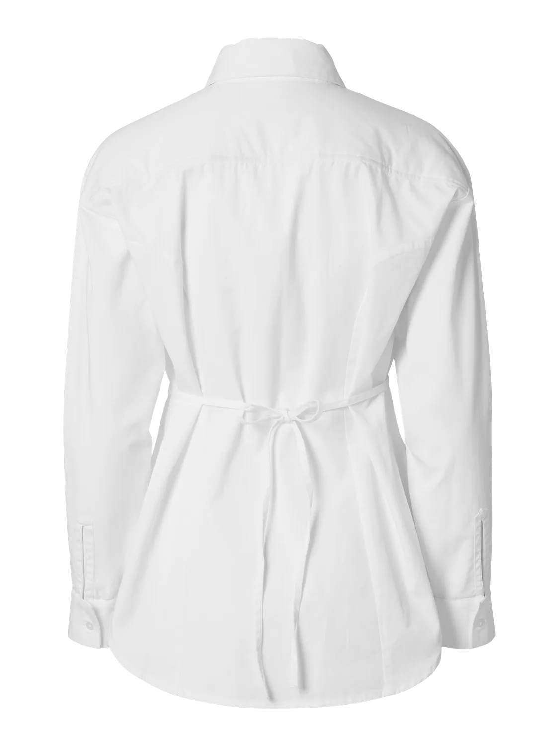 Kenna Ls Bold Sholder Shirt B - Bright White