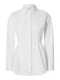 Kenna Ls Bold Sholder Shirt B - Bright White