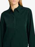 Jean Ls Cropped Shirt - Scarab