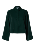 Jean Ls Cropped Shirt - Scarab