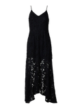 Deora Strap Beaded Lace Ankle Dress B - Black