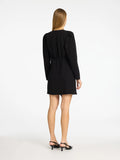 Sine Ls Short Ruffle Dress - Black