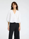 Galia 3/4 Sequins Top - Bright White