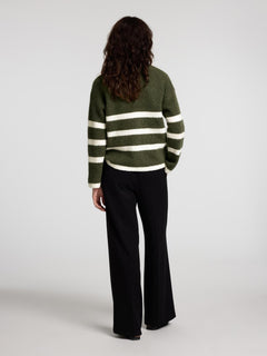 Maline Ls Knit Half Zip - Kalamata  Birch