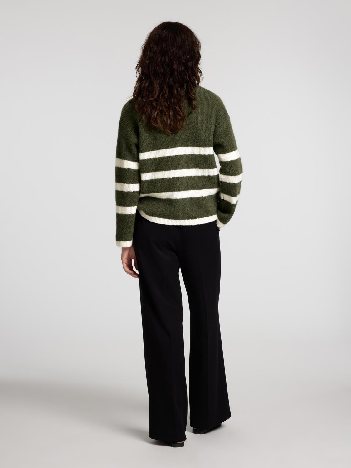 Maline Ls Knit Half Zip - Kalamata Birch