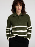Maline Ls Knit Half Zip - Kalamata Birch