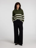Maline Ls Knit Half Zip - Kalamata Birch