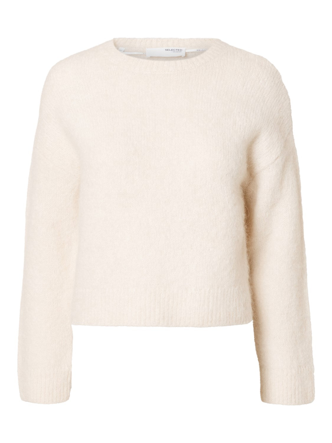 Gabella Ls Pullover Knit - Snow White