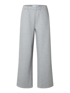 Gia Hw Wide Pant - Light Grey Melange