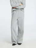 Gia Hw Wide Pant - Light Grey Melange
