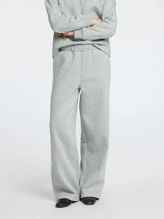 Gia Hw Wide Pant - Light Grey Melange