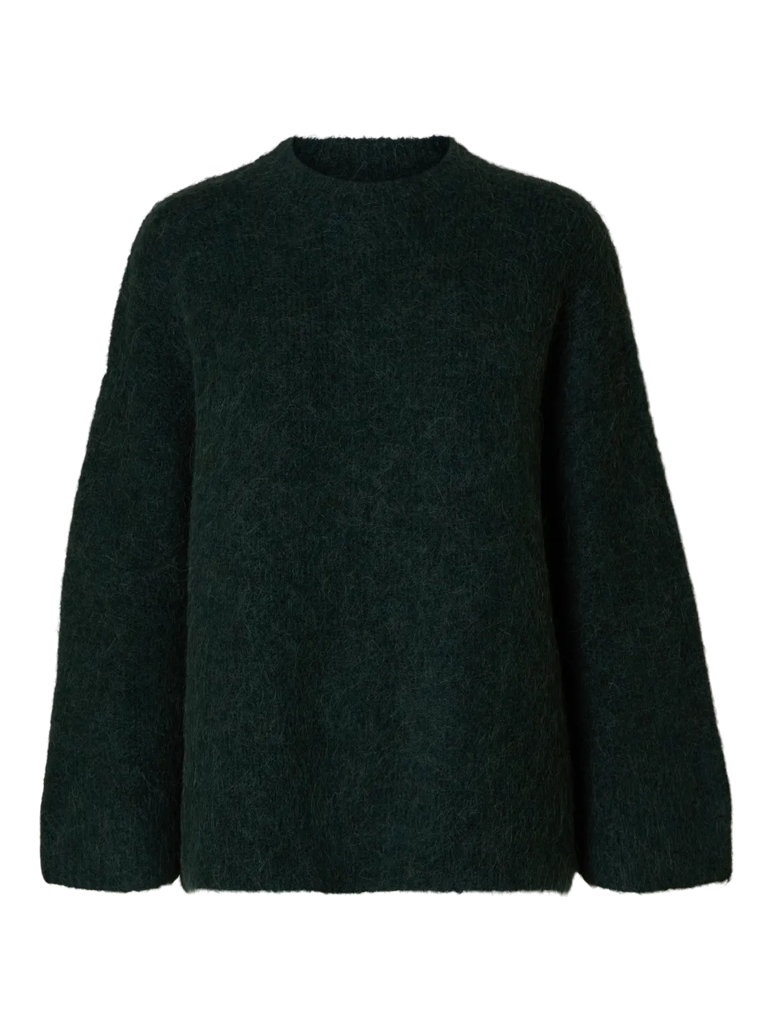 Gabella Ls Knit O-Neck Camp - Scarab