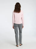 Selected Femme Lulu LS Knit O-Neck - Bleached Mauve Melange