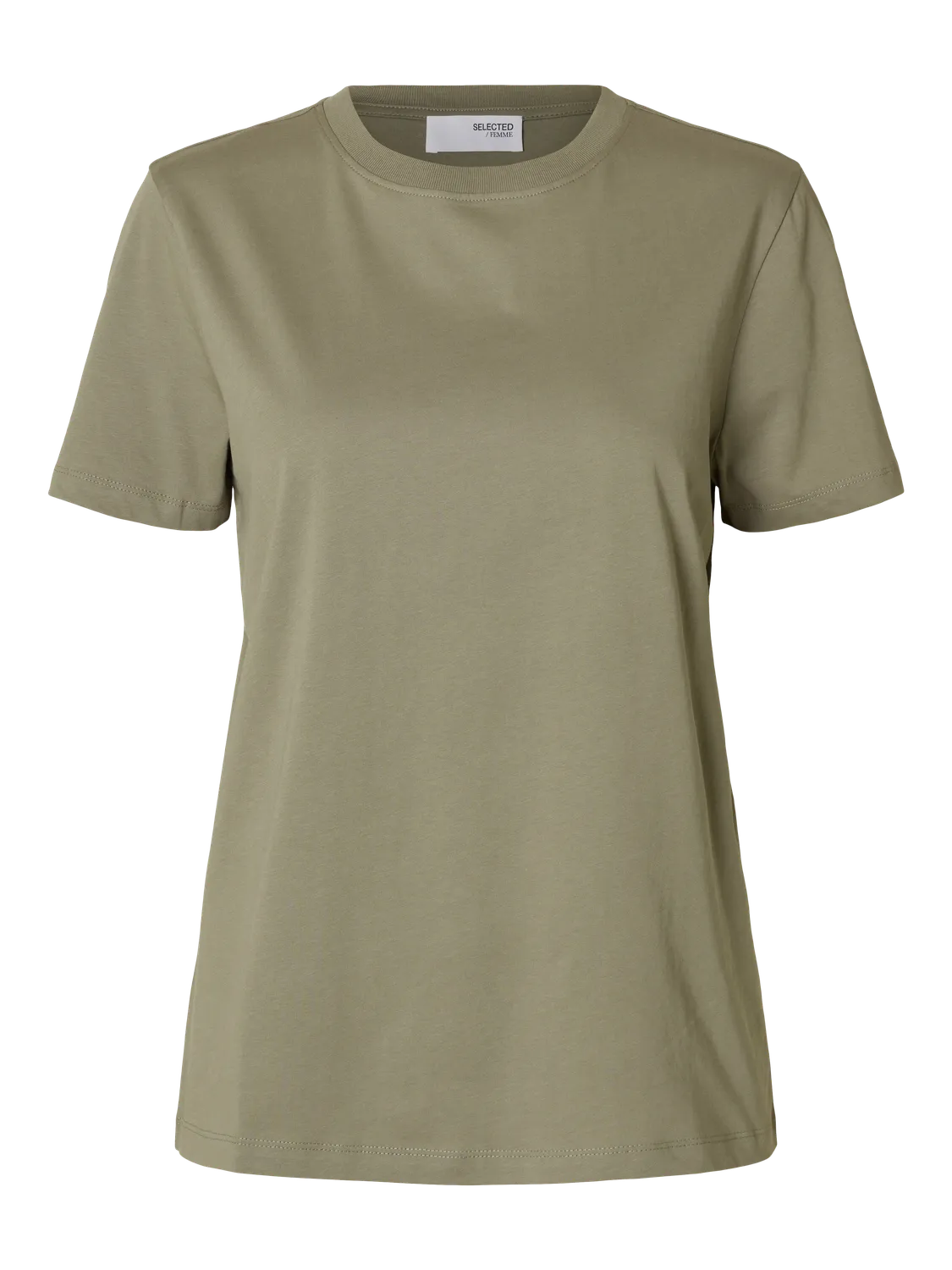Myessential Ss O-Neck Tee Noos - Vetiver