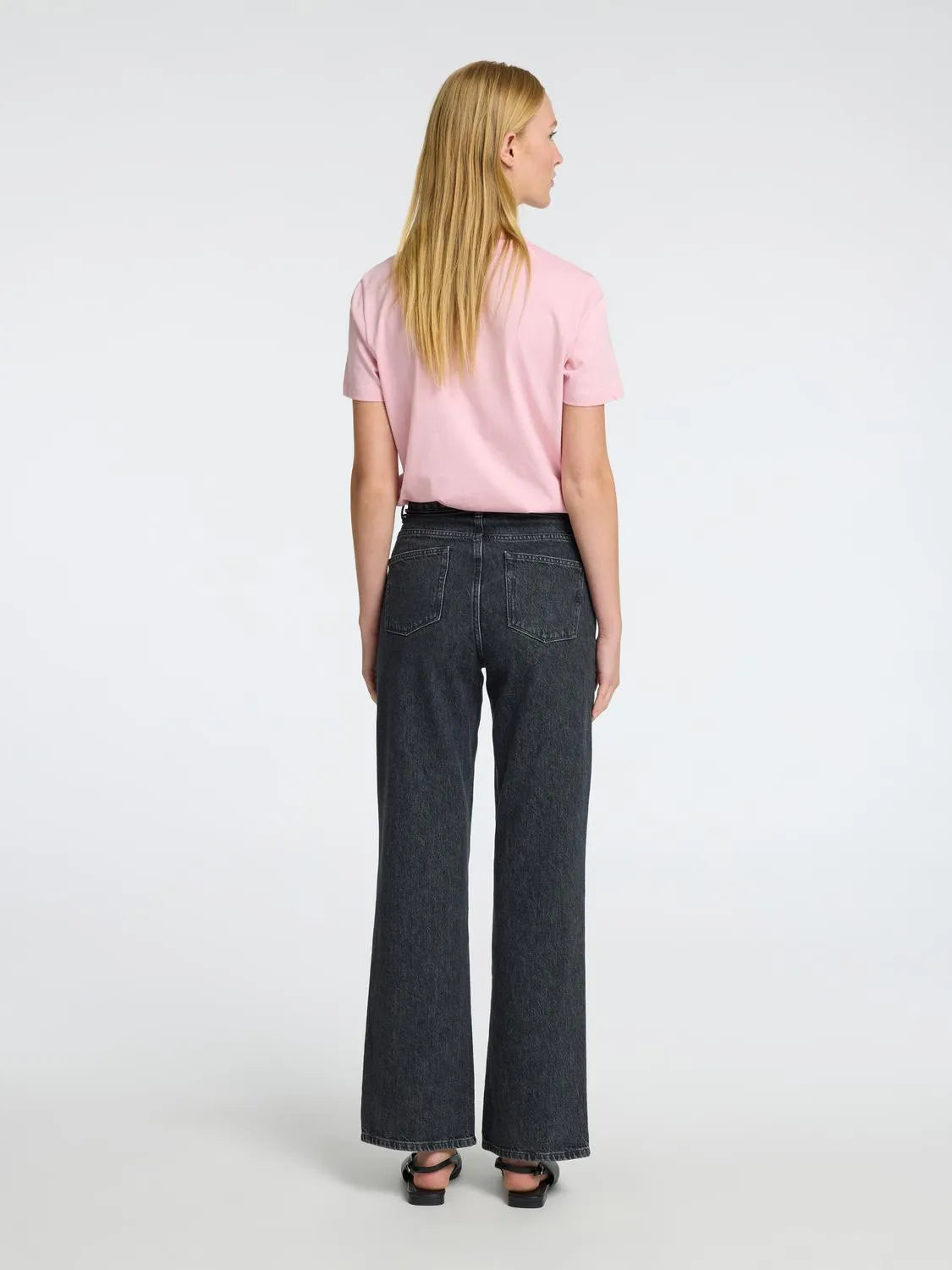 Selected Femme Myessential Ss O-Neck Tee - Bleached Mauve