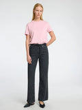 Selected Femme Myessential Ss O-Neck Tee - Bleached Mauve
