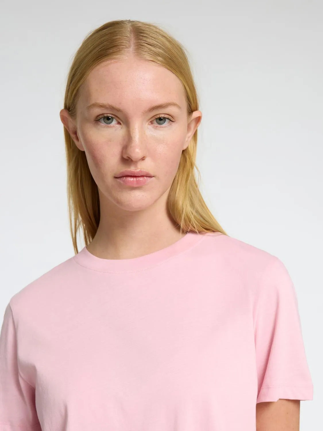 Selected Femme Myessential Ss O-Neck Tee - Bleached Mauve