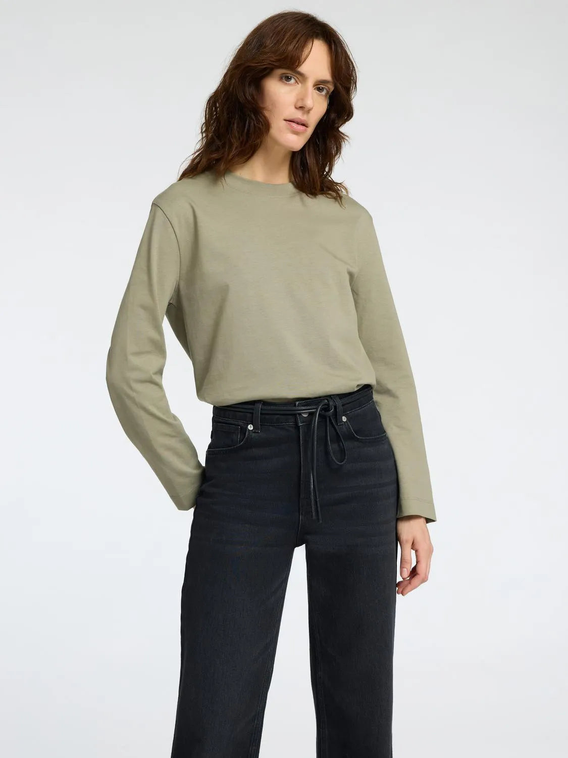 Selected Femme Långärmad T-shirt - Vetiver