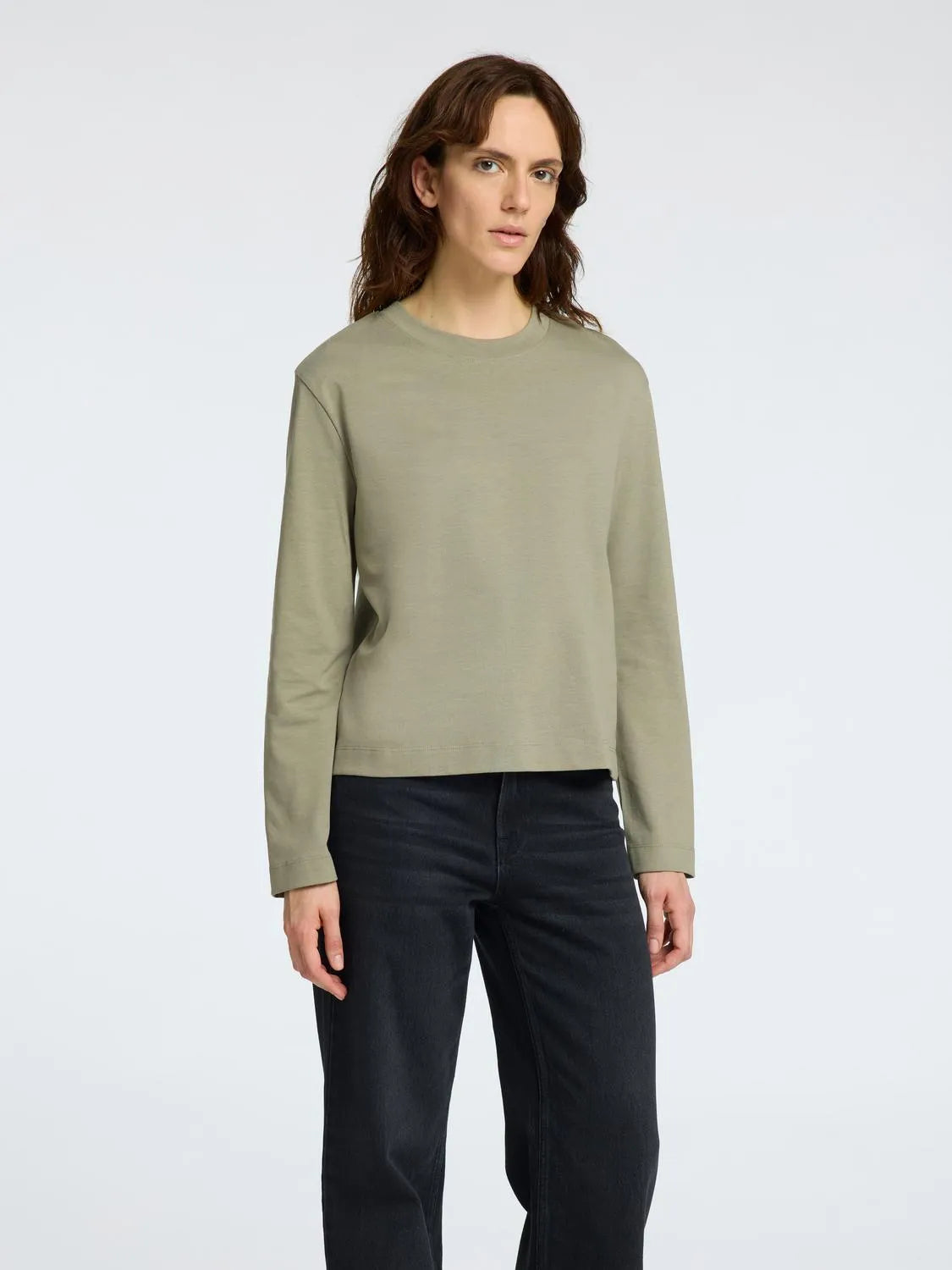 Selected Femme Långärmad T-shirt - Vetiver