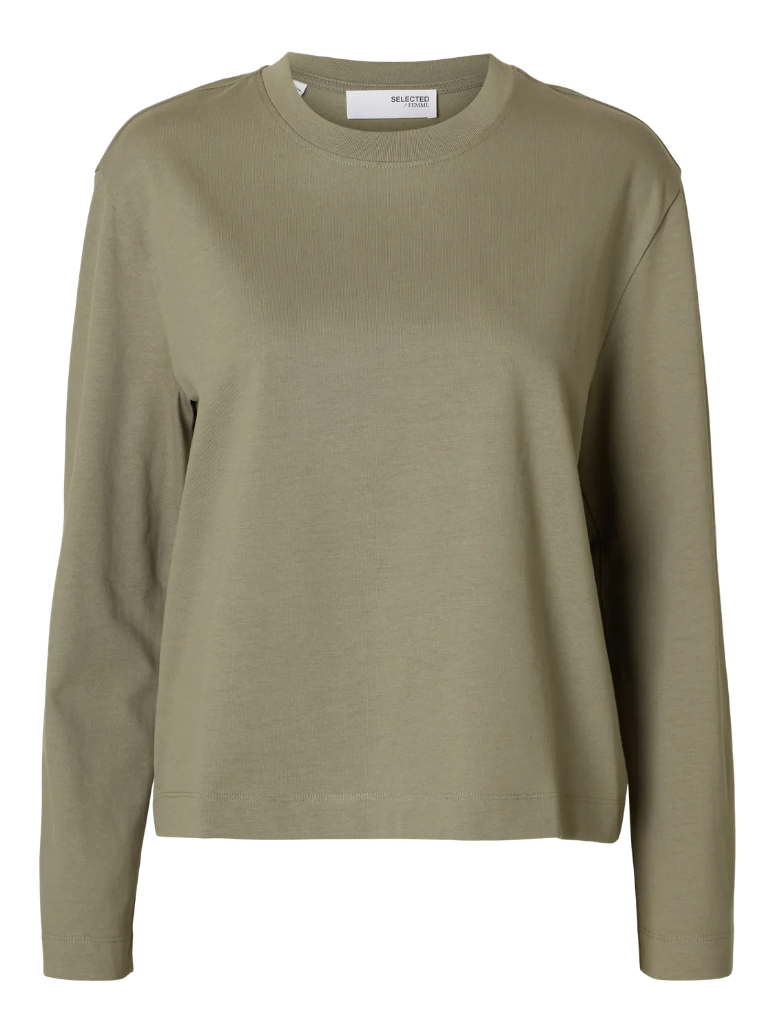 Selected Femme Långärmad T-shirt - Vetiver
