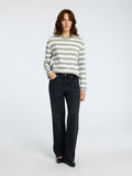 Selected Femme Essential LS Striped Boxy Tee