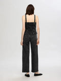 Marley-Merle Hw Wide Jeans - Black Washed