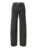 Marley-Merle Hw Wide Jeans - Black Washed
