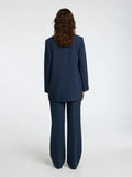 Rita LS Relaxed Blazer Pin Stripe - Dark Sapphire Pin Stripe