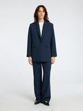 Rita LS Relaxed Blazer Pin Stripe - Dark Sapphire Pin Stripe