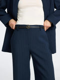 Rita Mw Wide Pant Pin Stripe Noos - Dark Sapphire Pin Stripe
