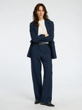 Rita Mw Wide Pant Pin Stripe Noos - Dark Sapphire Pin Stripe