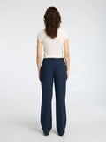 Rita Mw Wide Pant Pin Stripe Noos - Dark Sapphire Pin Stripe