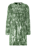 Ari-Colyn Ls Short Sequins Dress - Loden Frost